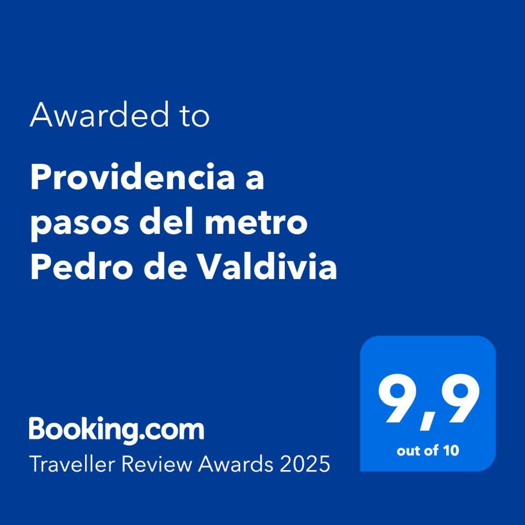 Providencia A Pasos Del Metro Pedro De Valdivia Apartment Сантяго Екстериор снимка